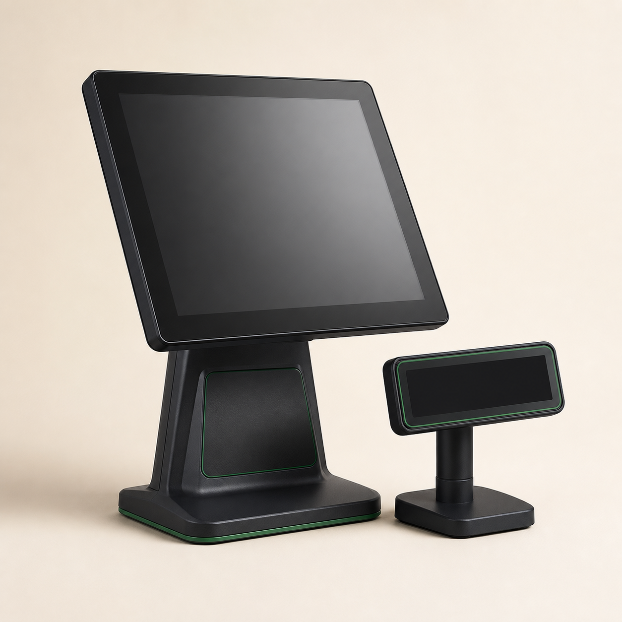 Commercial point-of-sale touchscreen terminal